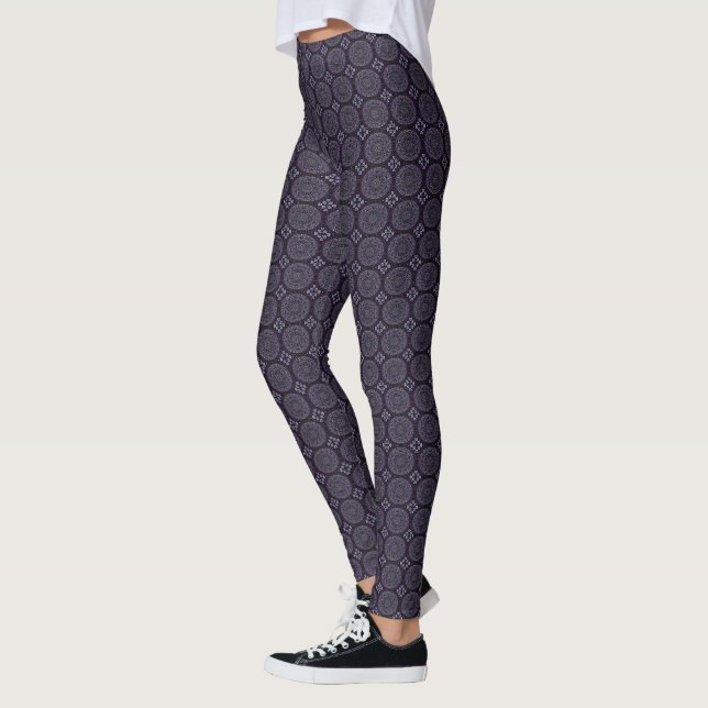 HAMbyWG - Compression Leggings - India Ink Purple (Left)