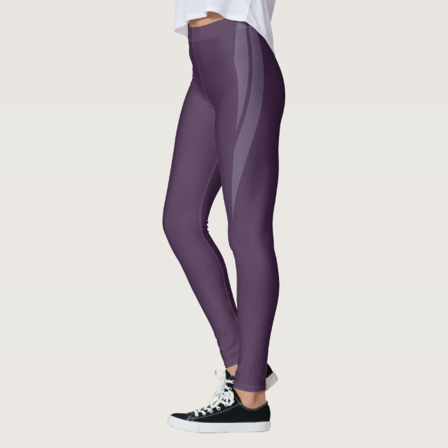 HAMbyWG - Compression Leggings -  Plum (Left)