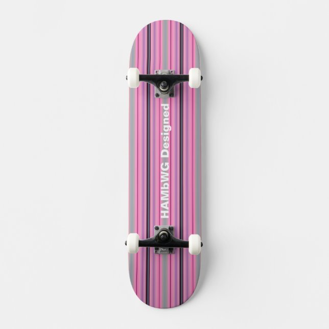HAMbyWG Conçu - Skateboard - Coton Candy rose (Recto)
