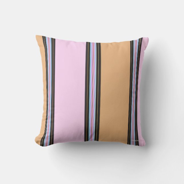 HAMbyWG Coussin 16" - rose et beige (Recto)