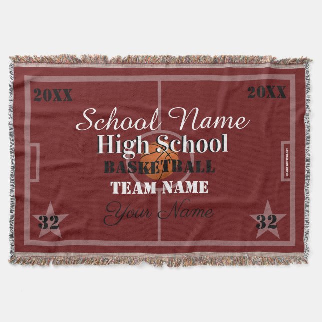 HAMbyWG - Customizable Basketball Throw Blanket (Front)