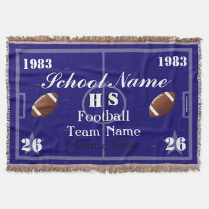 HAMbyWG Customizable Football Throw Blanket