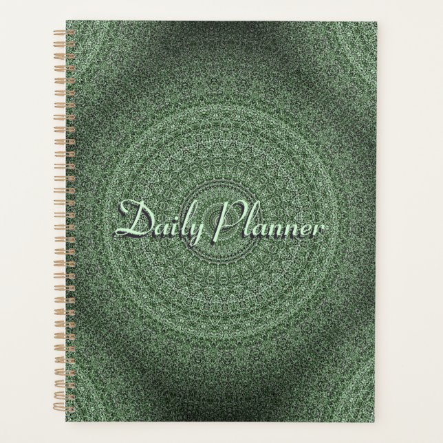 HAMbyWG - Daily Planner - Green Mandala (Front)