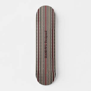 HAMbyWG Design - Skateboard - Black Red Bone Strip