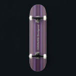 HAMbyWG Designed Skateboard - Plum  Purple Stripes<br><div class="desc">HAMbyWG Designed Skateboard - Plum  Purple Stripes w HAmbWG Logo (2 80!f)</div>