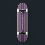 HAMbyWG Designed Skateboard - Plum  Purple Stripes<br><div class="desc">HAMbyWG Designed Skateboard - Plum  Purple Stripes w HAmbWG Logo (2 80!f)</div>
