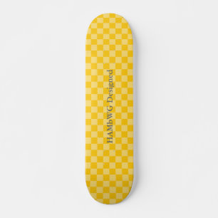 HAMbyWG Designed - Skateboard - Yellow Checker