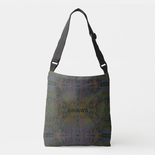 HAMbyWG Designed Tote Bags - Lizard Grey Gold Prpl (Front)
