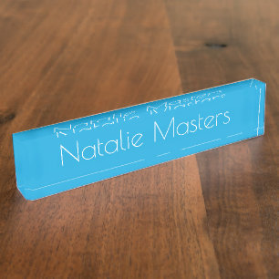 HAMbyWG - Desk Name Plate - Any colour
