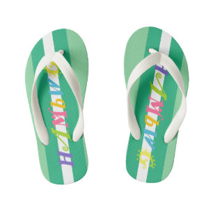 HAMbyWG - Flops à tongs pour enfants - vert w logo