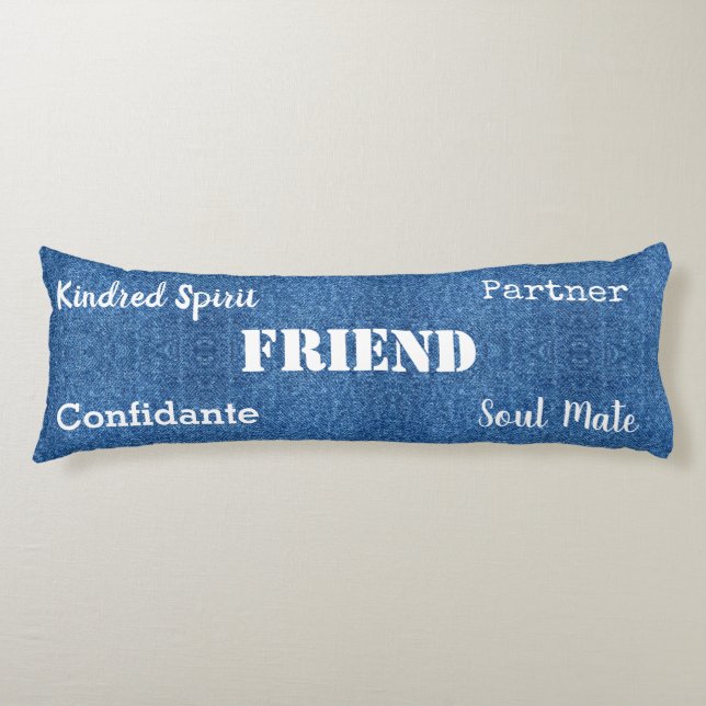HAMbyWG - Friend Theme, Distressed  Look Body Pillow (Front)