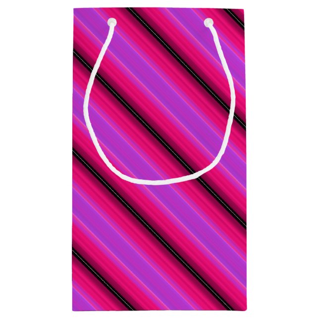HAMbyWG Gift Bag - Pink & Pink Gradient Stripes (Back)