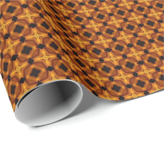 HAMbyWG - Gift Wrap - Art Deco Amber Black (Roll Corner)