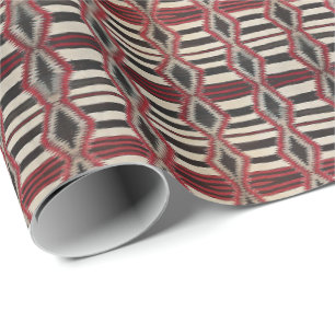 HAMbywG - Gift Wrap - Tribal Black Red Bone