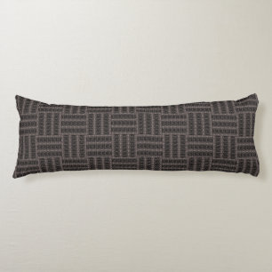 HAMbyWG Grey/Black Weave Design Body Pillow