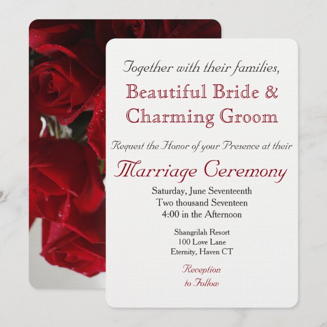 HAMbyWG- Invitation/Envelope "Love" Invitation (Front/Back)