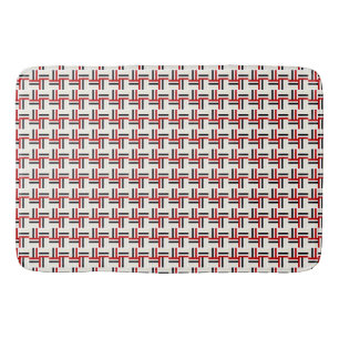 HAMbyWG - Large Bath Mat - Red/Blk/Wh/Bge