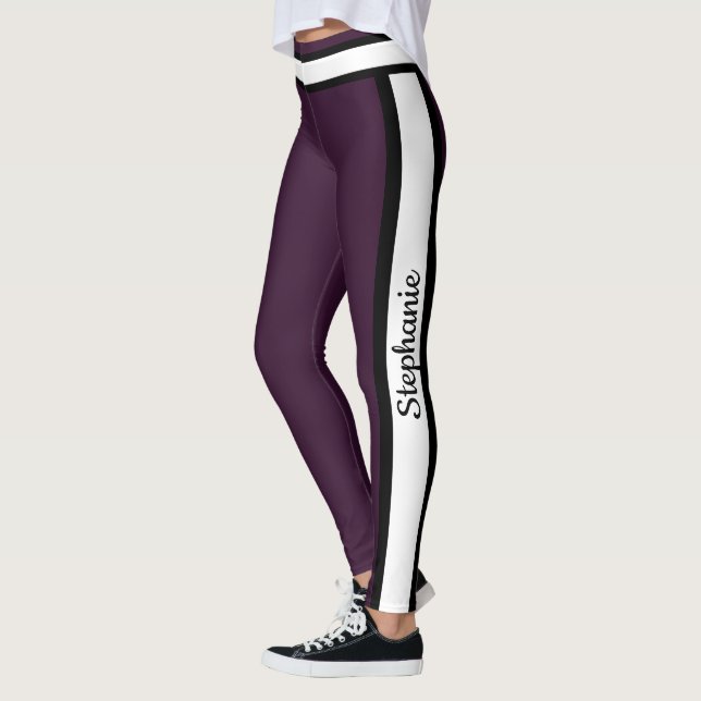 HAMbyWG - Leggings - Any Colour w Stripe (Left)