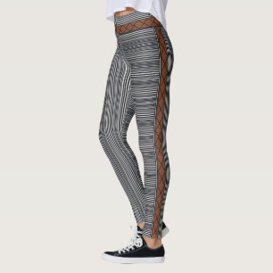 HAMbyWG - Leggings - Black & White Modern