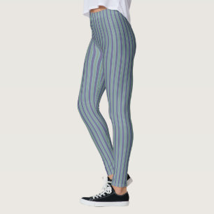 HAMbyWG - Leggings - Plum avec bandes de chaux