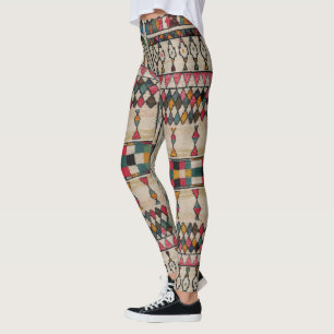 HAMbyWG Leggings Vintage Tribal Off-White/Pnk/Tl