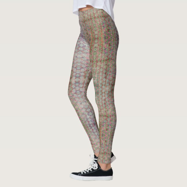 HAMbyWG - Leggings - Zig Zag Distressed Colourful (Left)