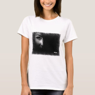 HAMbyWG Long Sleeve T - Half Face Looks Drawn T-Shirt