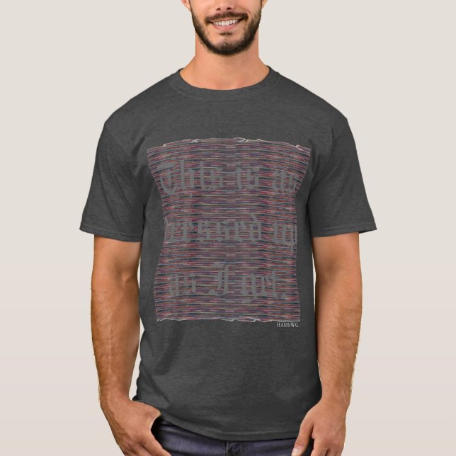 HAMbyWG - Men's Basic Dark T-Shirt - Dressed (Front)