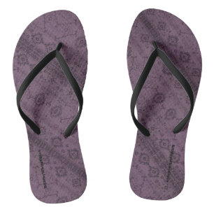 HAMbyWG - Mens Flip-Flops  Snake - Plum Boho Flip Flops