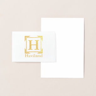 HAMbyWG Monogram Foil Card