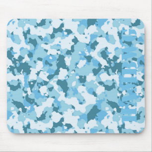 HAMbyWG - Mouse Pad - grey blue Camouflage