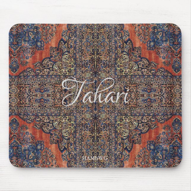 HAMbyWG - Mouse Pad -  Gypsy Coral & Blue (Front)