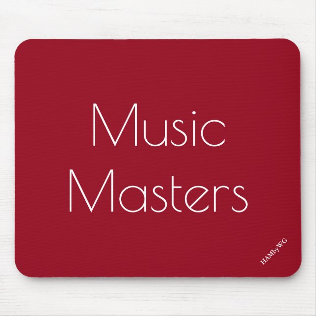 HAMbyWG - Mouse Pad - Music Masters (Front)