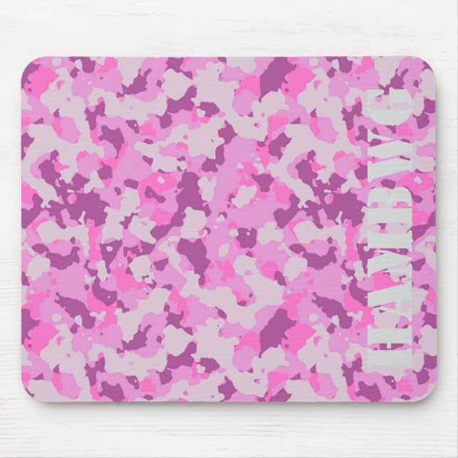 HAMbyWG - Mouse Pad - Pink Camouflage (Front)