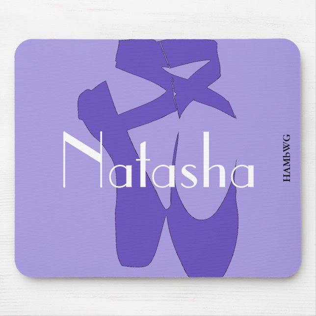 HAMbyWG - Mouse Pad  Purple Ballet Slipper (Front)