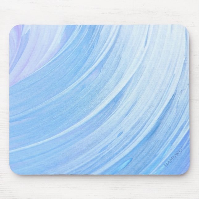 HAMbyWG - Mouse Pad - silver-blue Swirl (Front)