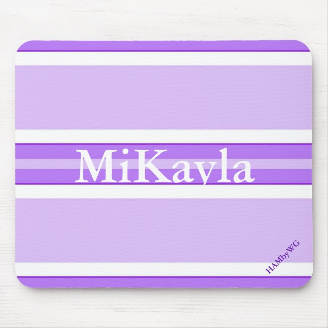 HAMbyWG - Mouse Pad - Violet Stripe Wide (Front)