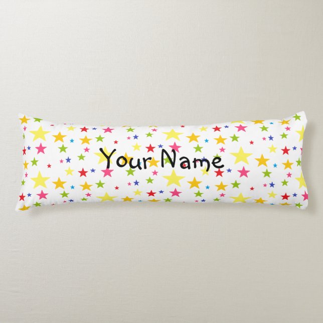 HAMbyWG - Multi-Colour Stars Body Pillow (Front)