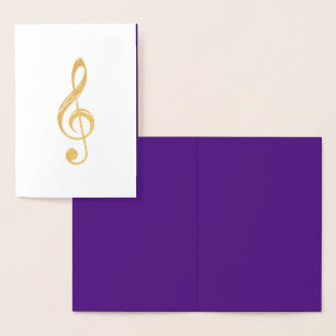 HAMbyWG Musical Note Foil Card