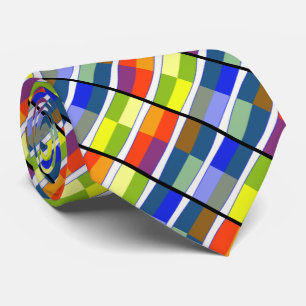 HAMbyWG - Neck Tie - Colourful Graphic Barrel Desg