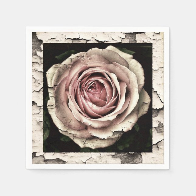 HAMbyWG - Paper Napkin - Vintage Rose (Front)