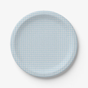 HAMbyWG - Paper Plate - Baby Blue Gingham