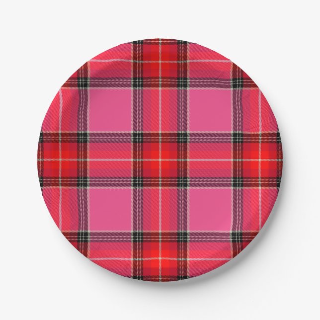 HAMbyWG - Paper Plate - Pink Plaid (Front)