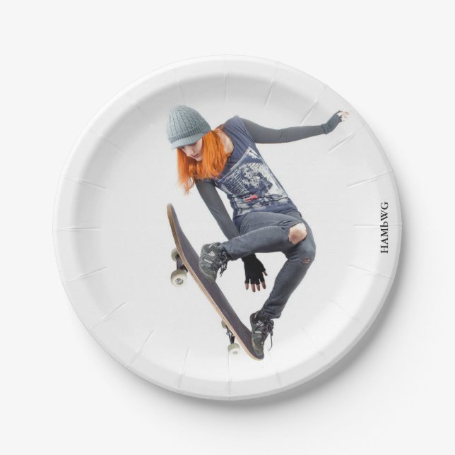 HAMbyWG - Paper Plate - Skateboarder (Front)