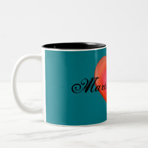 HAMbyWG - Personalizable Mug - Bright Red Heart