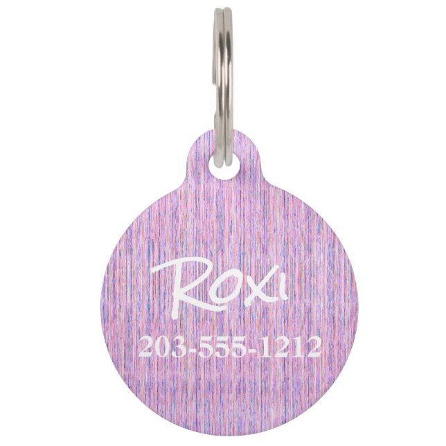 HAMbyWG - Pet Name Tag - Crayola Pink (Front)