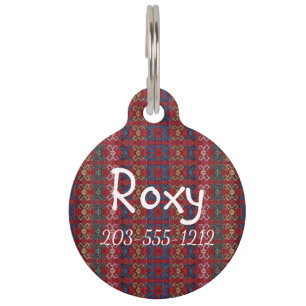 HAMbyWG - Pet Name Tag - Hippy Red
