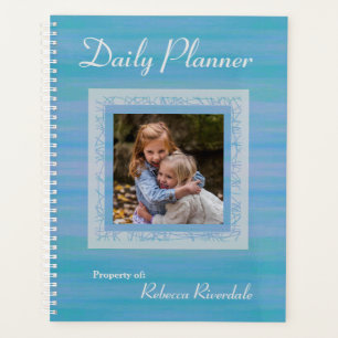 HAMbyWG - Photo Daily Planner - Aqua Blue Wash