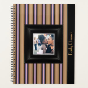 HAMbyWG - Photo Daily Planner -  Art Deco Stripe