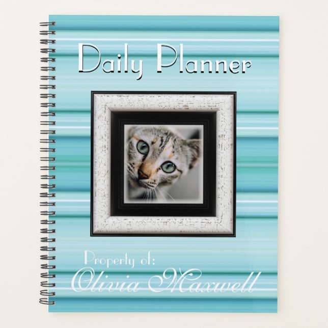 HAMbyWG - Photo Daily Planner - Bleu bébé (Devant)